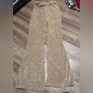 Revolve MAJORELLE Beige Ribbed Pants
